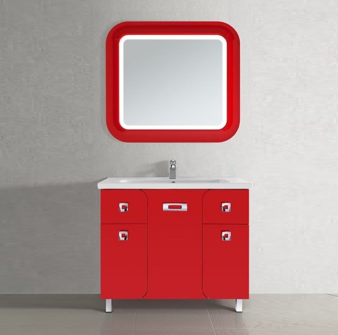 Мебель для ванны Vod-ok Арнелла 100 красный