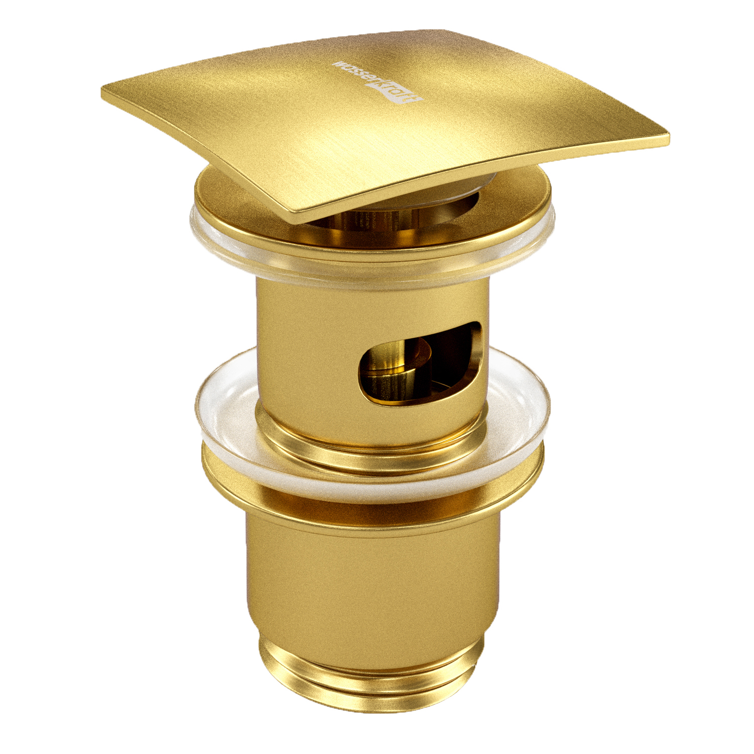 Донный клапан Push-up WasserKRAFT A165 матовое золото