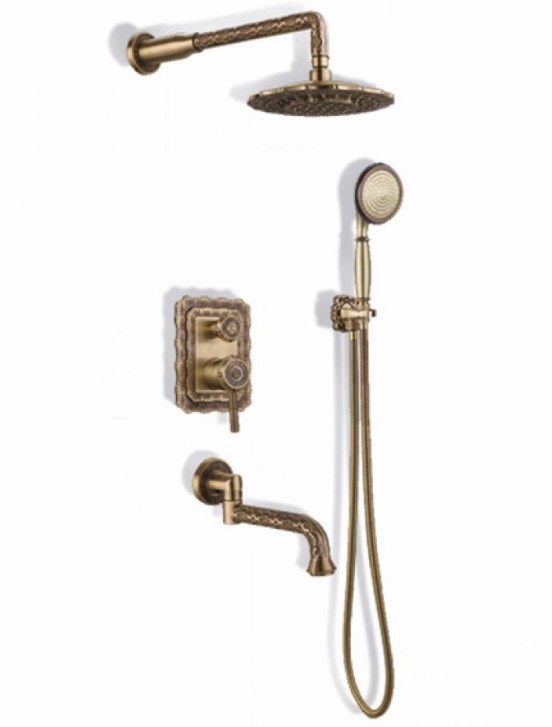 Душевой комплект Bronze de Luxe Windsor 10137DF для ванны и душа