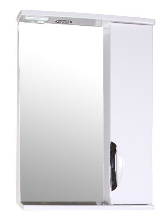 Зеркало со шкафчиком ASB-Mebel Мессина 50 белый