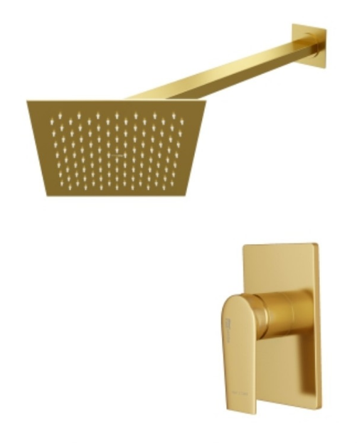 Душевой комплект WasserKraft Aisch А55180 матовое золото